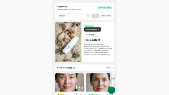 BlogGenAI: SEO Google&amp;ChatGPT screenshot