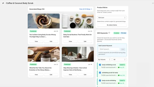 BlogGenAuto:SEO Google&amp;ChatGPT screenshot