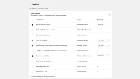 AisleSpark Inventory Rebalance screenshot