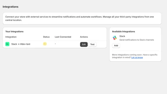 Postallyy Slack Notifications screenshot