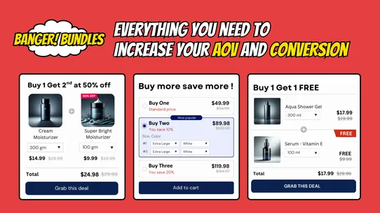 Banger Bundles Tiered Pricing screenshot