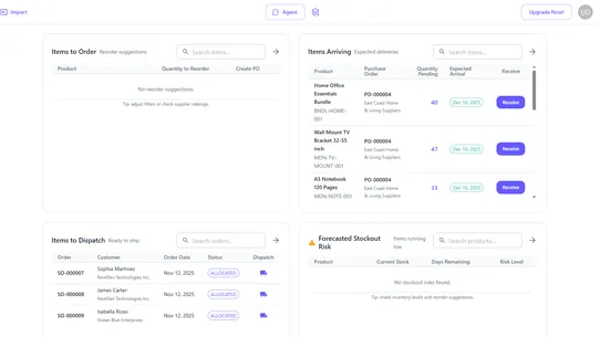 Lecxa ‑ Frictionless Inventory screenshot