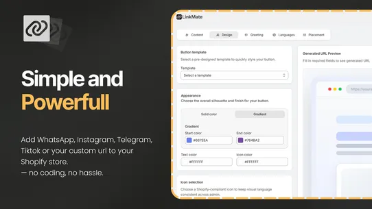 Linkmate ‑ Link and Buttons screenshot