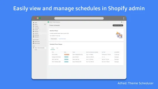 Alfred: Theme Scheduler screenshot