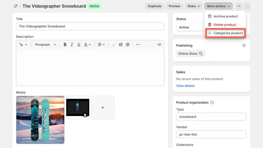 Categorify ‑Product Classifier screenshot