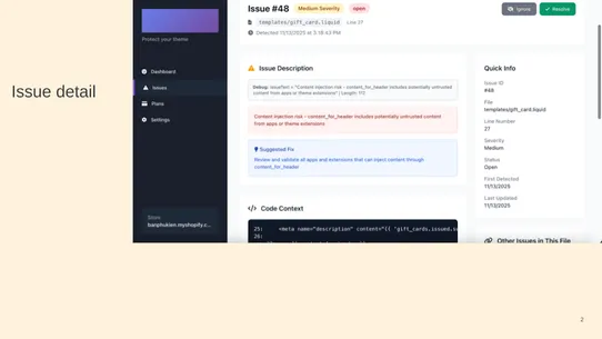 ThemeSafe ‑ Security ‑ Review screenshot