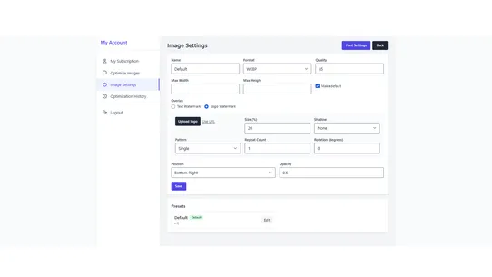 SIF‑AI ‑ ImageBoost Optimizer screenshot