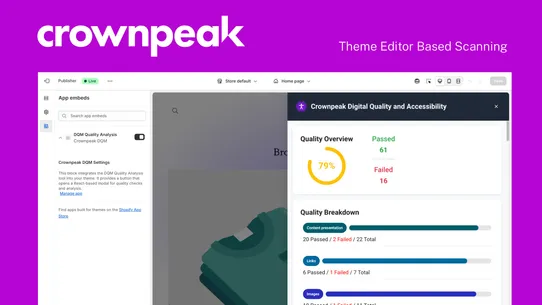 Crownpeak DQM screenshot