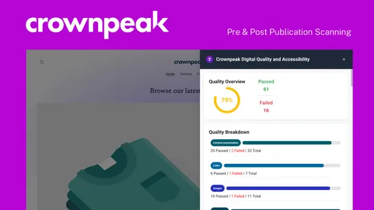 Crownpeak DQM screenshot