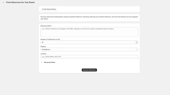 Hypebridge Influencer Finder screenshot