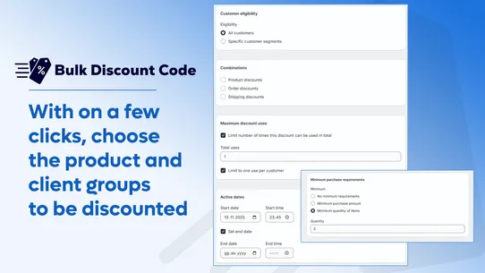 DiscountFix | Create Bulk Code screenshot