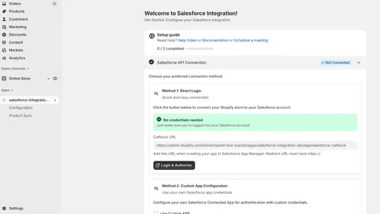 Salesforce Product Import screenshot