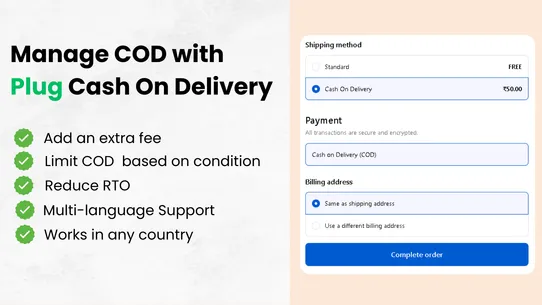 Plug : Cash On Delivery screenshot