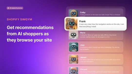 Shopify SimGym screenshot