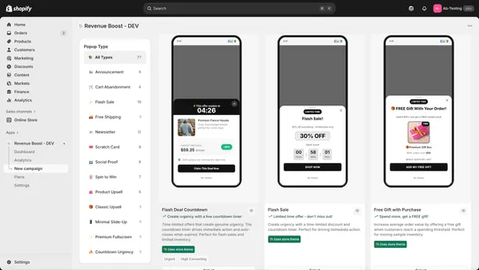 RevenueBoost: Popups &amp; Upsell screenshot