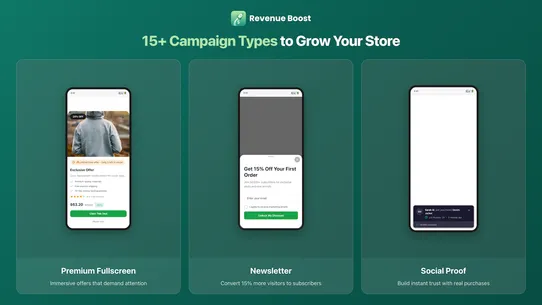 RevenueBoost: Popups &amp; Upsell screenshot