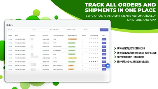 Ultimate Order Tracking Page screenshot