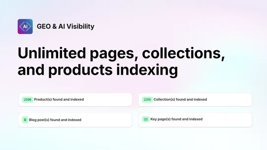 AI Visibility &amp; LLMs for GEO screenshot