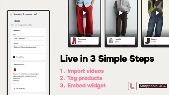 Libautech: Shoppable UGC screenshot
