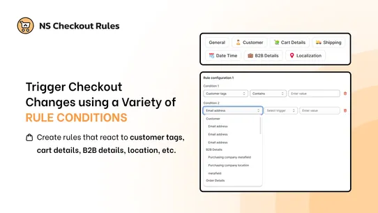 NS Checkout Rules screenshot