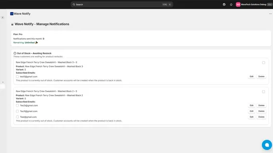 Wave Notify screenshot