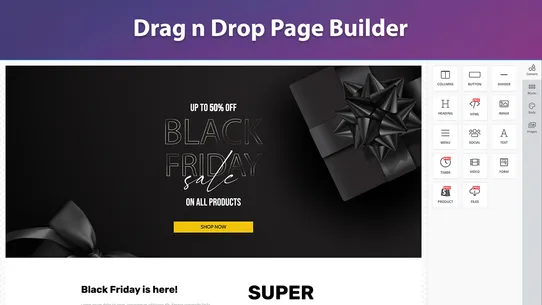 Pagemunch Landing Page Builder screenshot