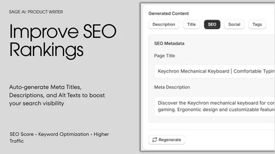 Sage AI: Product Writer screenshot