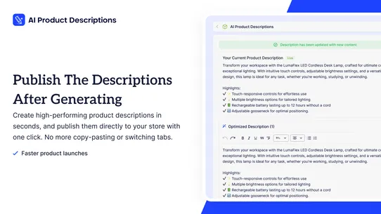 AI Product Descriptions Writer screenshot