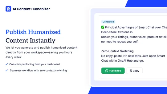 AI Content Humanizer screenshot