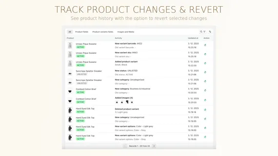 Singleton | Product History screenshot