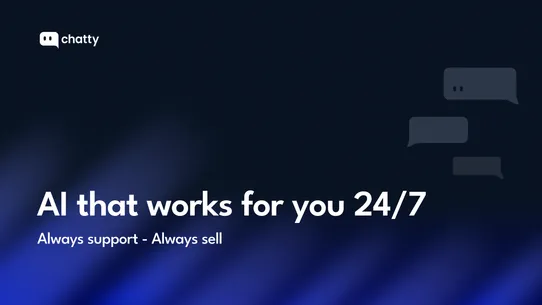 Chatty AI Chatbot &amp; Live Chat screenshot