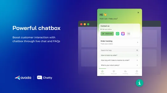 Chatty: Livechat Helpdesk, FAQ screenshot