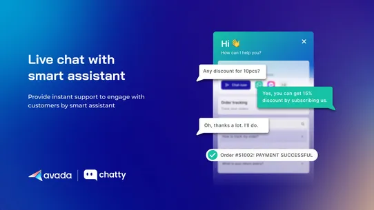 Chatty: Live chat Helpdesk FAQ screenshot