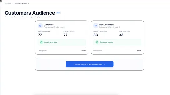 Audience+ AI Meta Segments screenshot