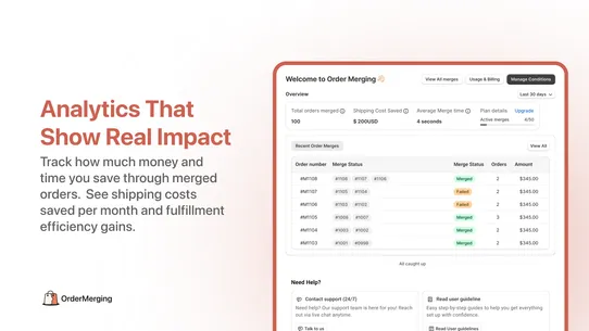 Order Merging ‑ Combine Orders screenshot