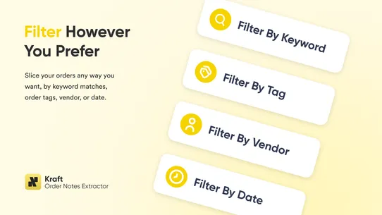 Kraft ‑ Order Notes Extractor screenshot