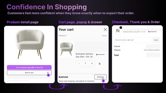 estimated delivery date screenshot