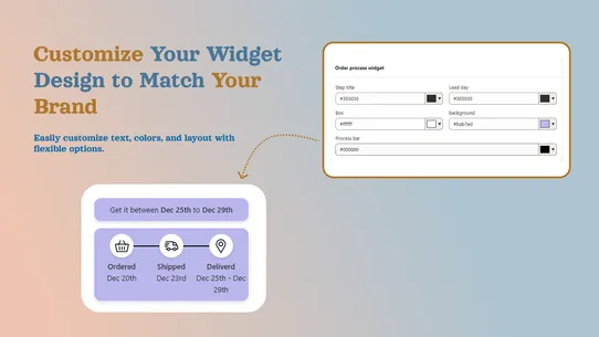 Estimated delivery date screenshot