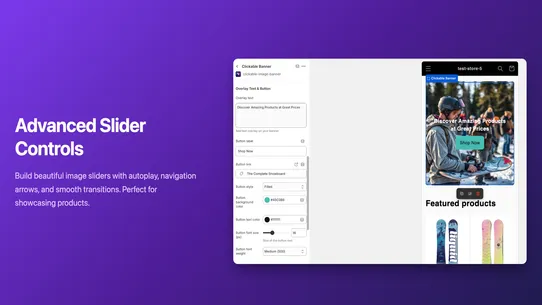 Clickable Image Banner &amp; Slide screenshot