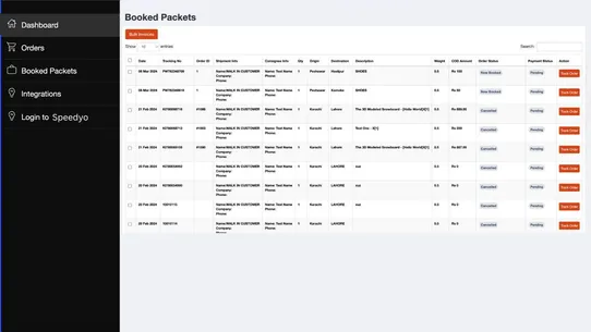 Speedy Order Delivery screenshot