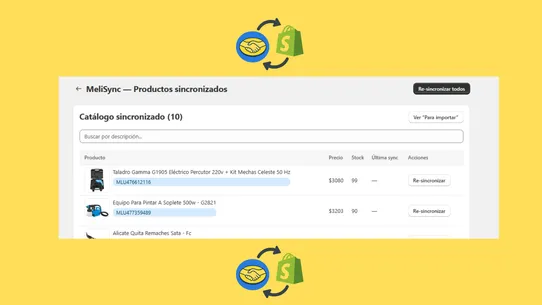 MeliSync ‑ Mercadolibre SYNC screenshot