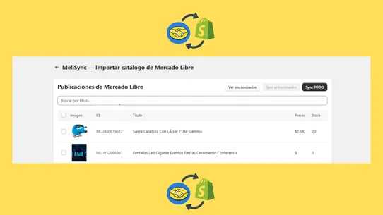 MeliSync ‑ Mercadolibre SYNC screenshot