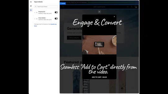 ReelWise: Video Upsell &amp; Bar screenshot