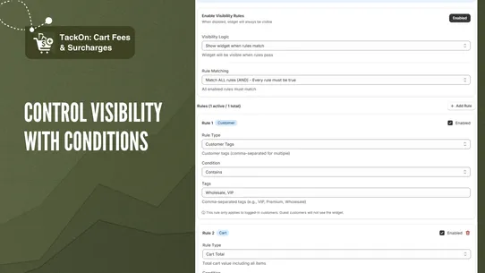TackOn: Cart Fees &amp; Surcharges screenshot
