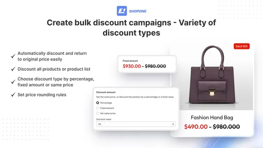ShopOne Bulk Discount Sales screenshot