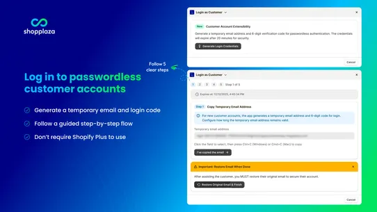 SP Login As Customer screenshot