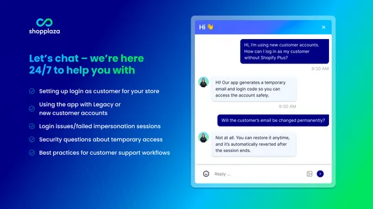 SP Login As Customer screenshot