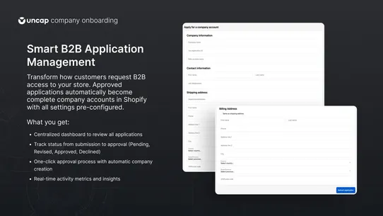 Uncap Company Onboarding screenshot