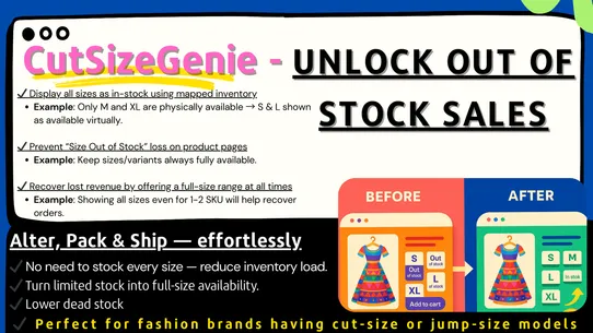 CutSizeGenie Unlock OOS Sales screenshot