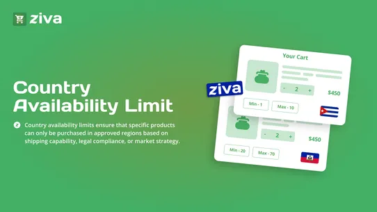 Ziva ‑ Order Limits Quantity screenshot